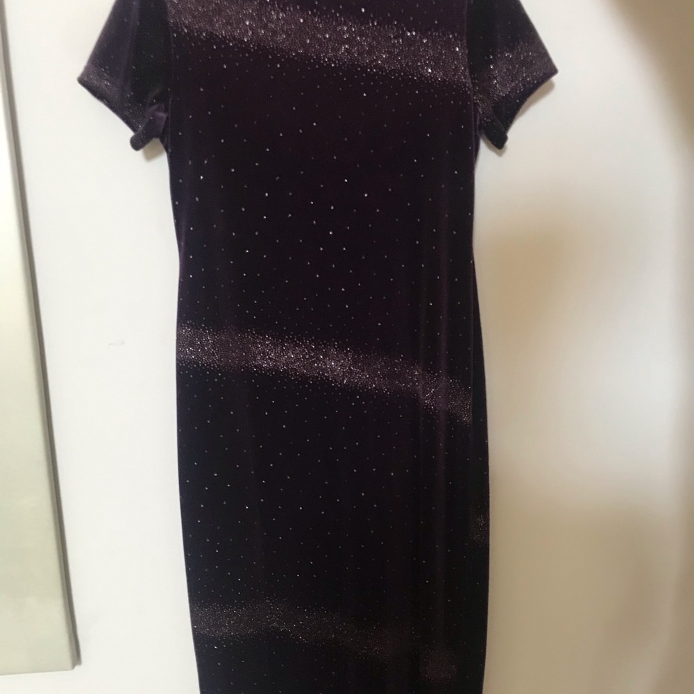 purple dress velvet material